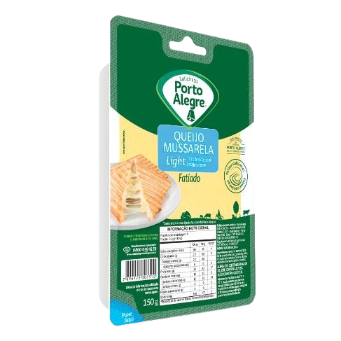MUSSARELA PORTO ALEGRE FAT LIGHT 150G