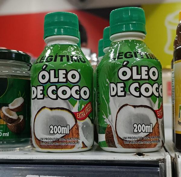 OLEO COCO LEGITIMO EXTRA VIRGEM 200ML