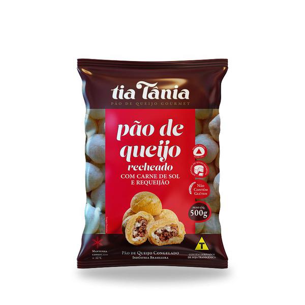 PAO QUEIJO TIA TANIA RECH CARNE SOL/REQ 500G