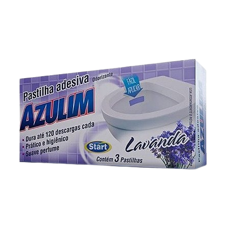 PASTILHA ADESIVA UZZILIM LAVANDA C/3UN