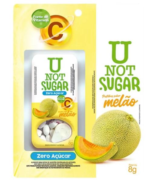PASTILHA U NOT SUGAR MELAO ZR AC 8G