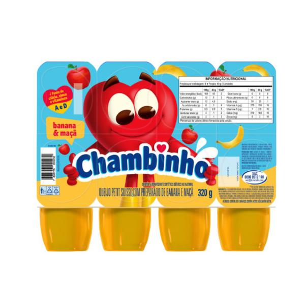 PETIT SUISSE NESTLE CHAMBINHO BANANA/MACA BD 320G