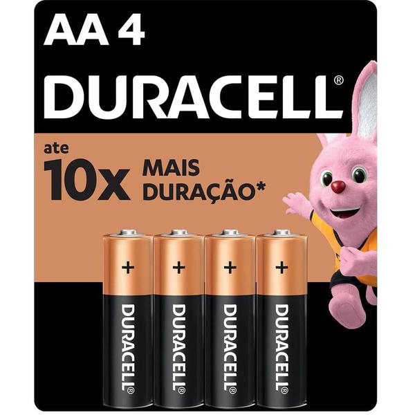 PILHA DURACELL ALC PEQ AA C/4UN