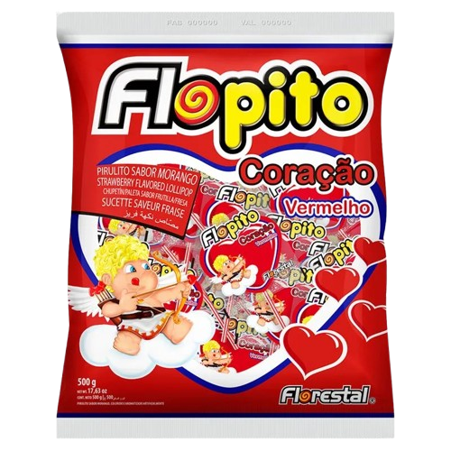 PIRULITO FLORESTAL CORACAO VERM MOR PCT 500G