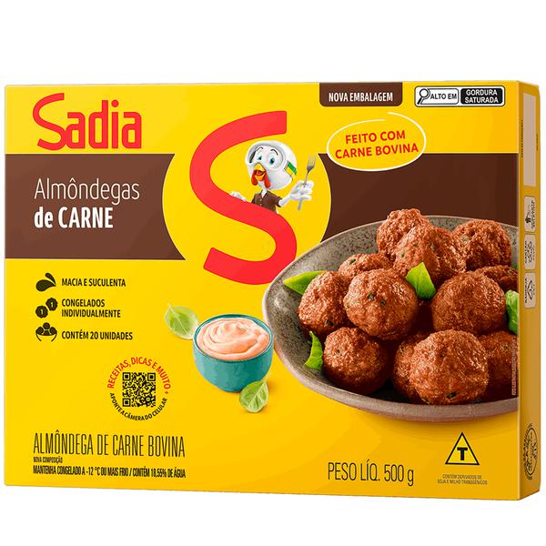 ALMONDEGA PRONTA CG BOVINO AO MOLHO SADIA CX 500g