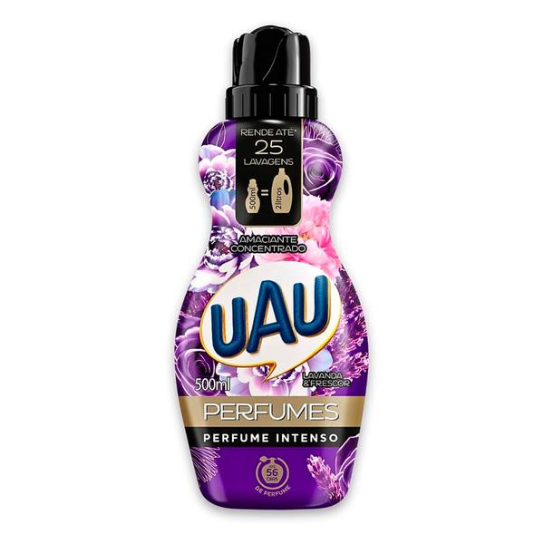 AMACIANTE ROUPA CONC PERFUMES CARINHO UAU FRASCO 500ml LAVANDA E FRESCOR