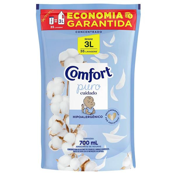 AMACIANTE ROUPA CONC REFIL COMFORT DOYPACK 700ml PURO CUIDADO
