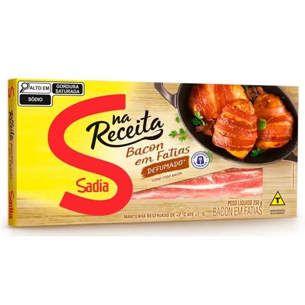 BACON DEFUMADO EM FATIAS  SADIA EMB 250g
