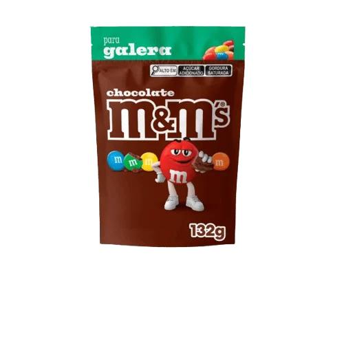 BALA CHOCOLATE M&M SACHE 132g AO LEITE