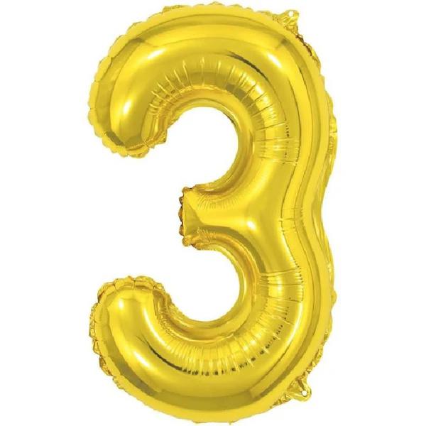 BALAO AR 45CM SABOR PCT DOURADO Nº 3