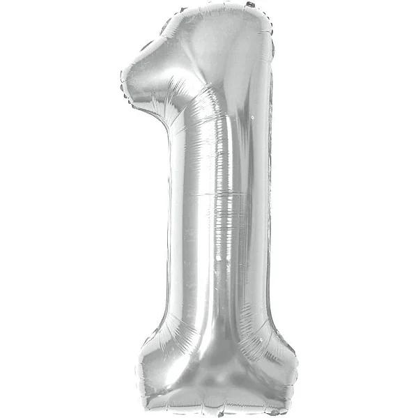 BALAO AR 45CM SABOR PCT PRATA Nº 1