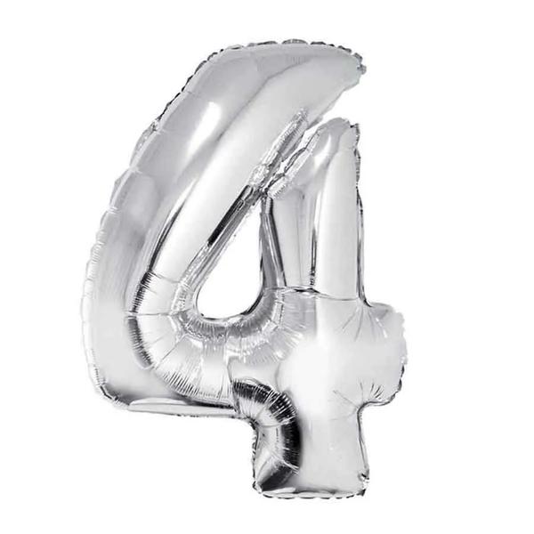 BALAO AR 45CM SABOR PCT PRATA Nº 4