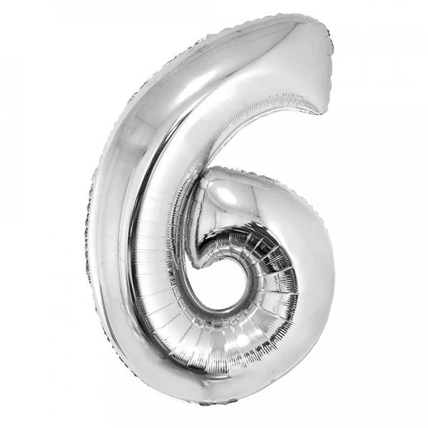 BALAO AR 45CM SABOR PCT PRATA Nº 6