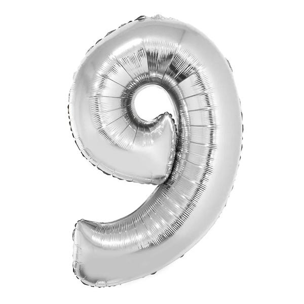 BALAO AR 45CM SABOR PCT PRATA Nº 9