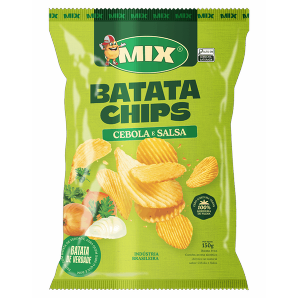 BATATA FRITA CHIPS  MIX PCT 150g CEBOLA E SALSA