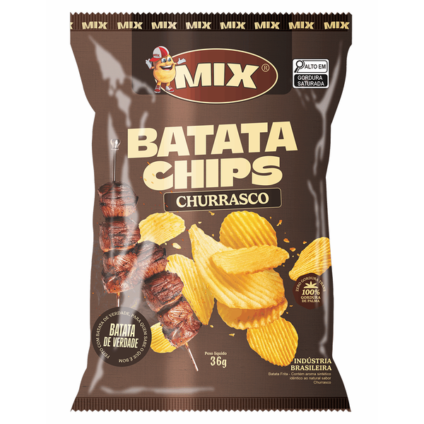 BATATA FRITA CHIPS  MIX PCT 150g CHURRASCO