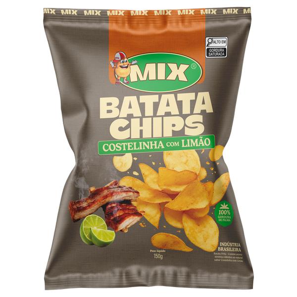 BATATA FRITA CHIPS  MIX PCT 150g COSTELINHA C/LIMAO