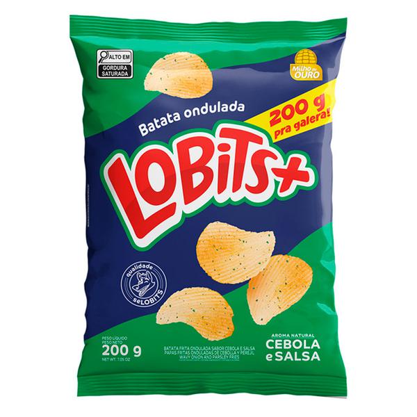 BATATA FRITA ONDULADA LOBITS PCT 200g CEBOLA
