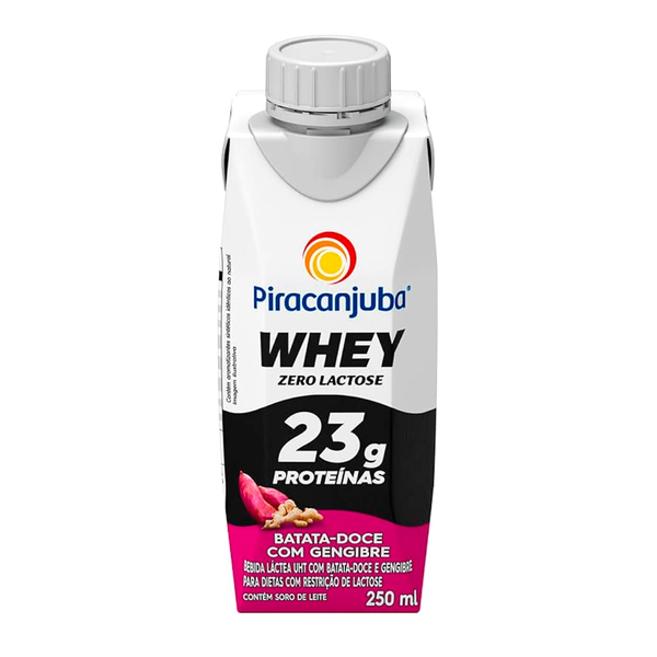 BEBIDA LACTEA UHT ZR LACT WHEY 23G PIRACANJUBA TP 250ml BATATA DOCE