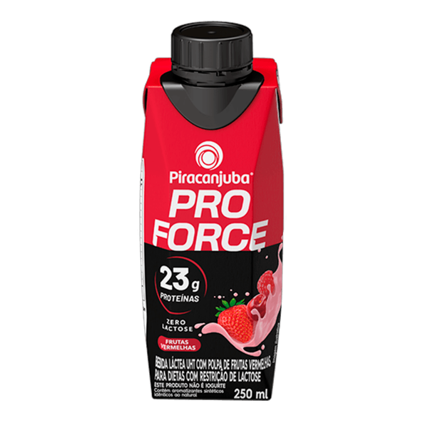 BEBIDA LACTEA UHT ZR LACT WHEY 23G PIRACANJUBA TP 250ml FRUTAS VERMELHAS