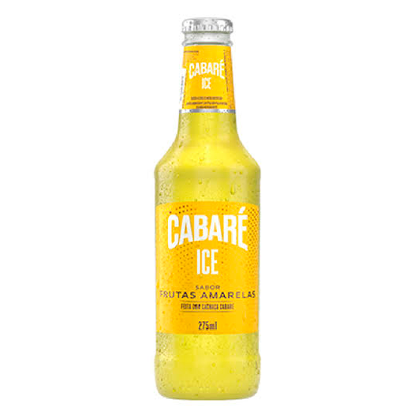 BEBIDA MISTA ALCOÓLICA ICE CABARE VIDRO 275ml FRUTAS AMARELAS
