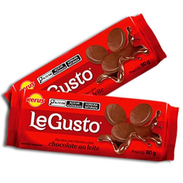 BISCOITO CHOCOLATE LE GUSTO PCT 80g