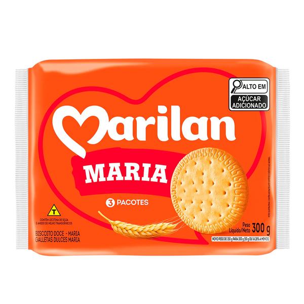 BISCOITO  DOCE MARILAN PCT 300g MARIA