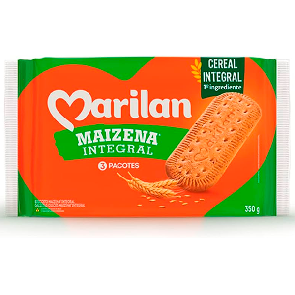 BISCOITO MAIZENA INTEGRAL MARILAN PCT 350g