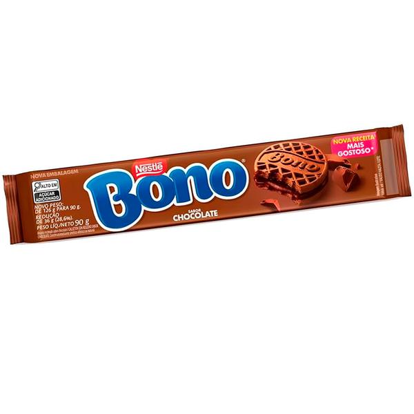 BISCOITO RECHEADO BONO NESTLE PCT 90g CHOCOLATE