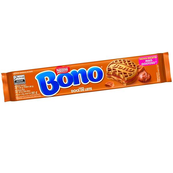 BISCOITO RECHEADO BONO NESTLE PCT 90g DOCE LEITE