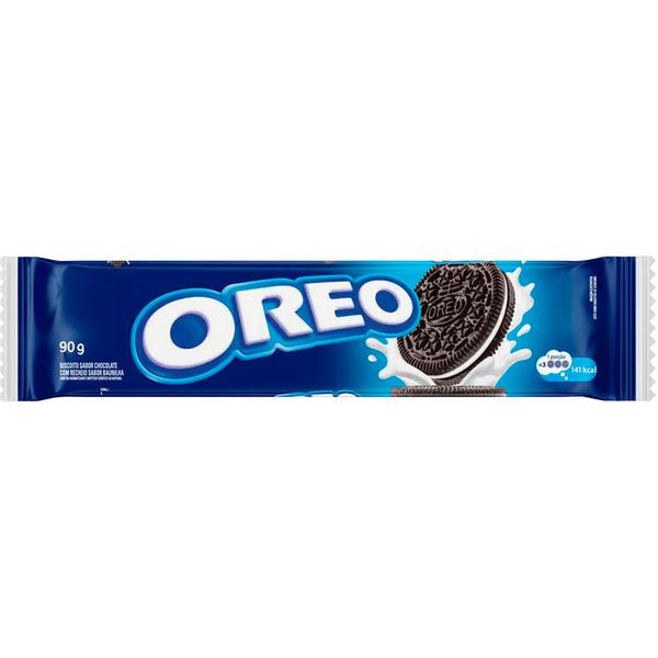 BISCOITO RECHEADO OREO PCT 90g ORIGINAL BAUNILHA