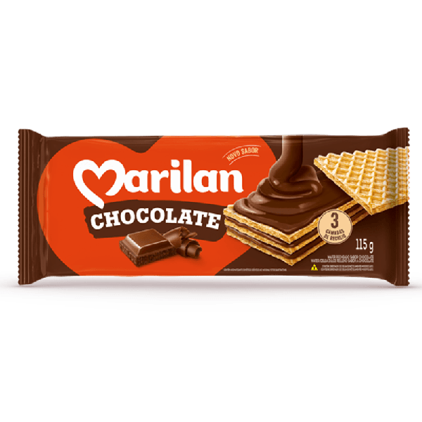 BISCOITO WAFER MARILAN  PCT 70g CHOCOLATE