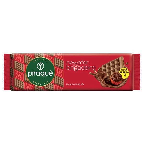 BISCOITO WAFER NEWAFER PIRAQUE PCT 100g BRIGADEIRO