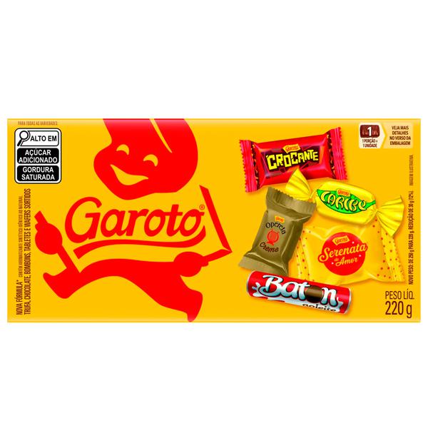 BOMBOM SORTIDO GAROTO CX 220g