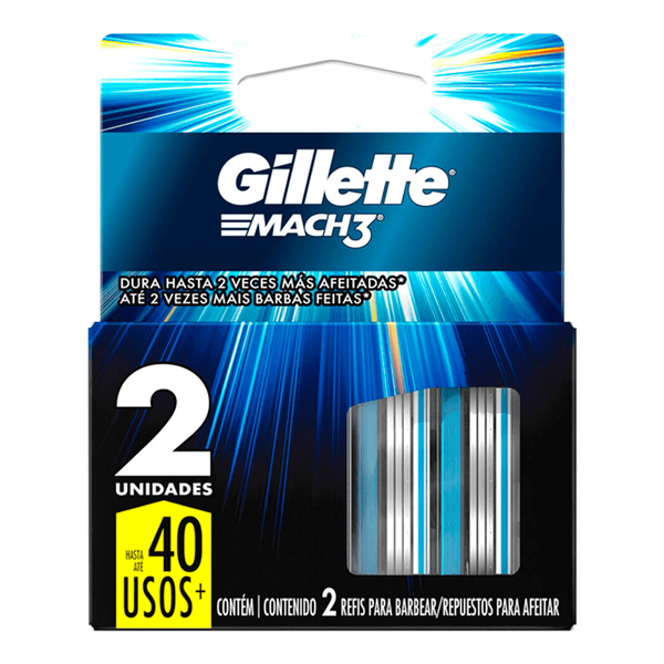 CARGA BARBEAR MACH 3 REGULAR GILLETTE EMB 2un REGULAR