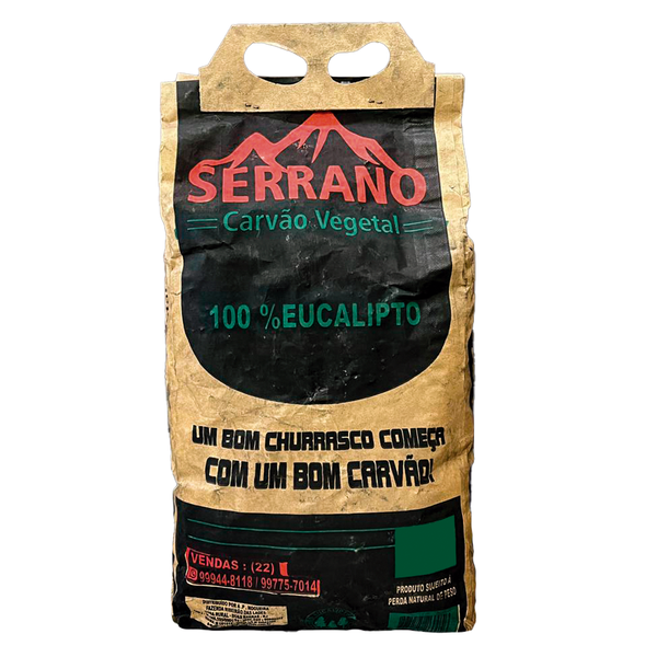 CARVAO VEGETAL SERRANO SACO 2500g