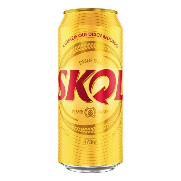 CERVEJA PILSEN  SKOL LATAO 473ml