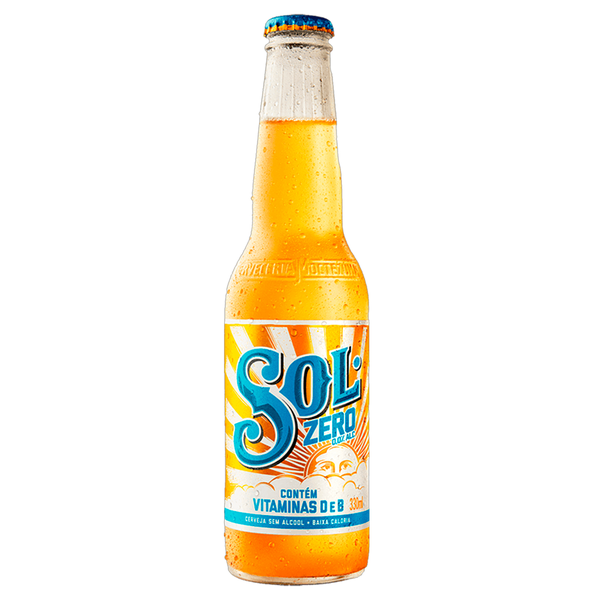 CERVEJA PILSEN ZERO ALCOOL SOL LN 330ml
