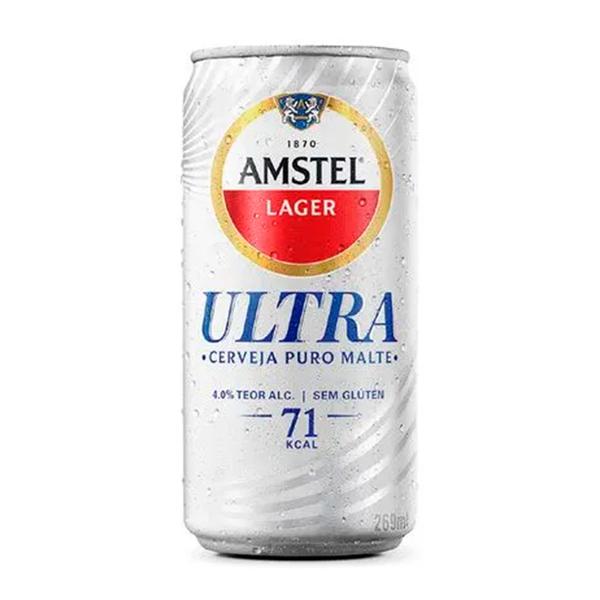 CERVEJA ULTRA AMSTEL LATA 269ml