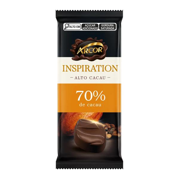 CHOCOLATE BARRA AMARGO ARCOR TAB 80g 70% CACAU