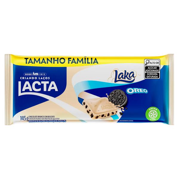 CHOCOLATE BARRA FAMILIA LACTA TAB 145g LAKA E OREO