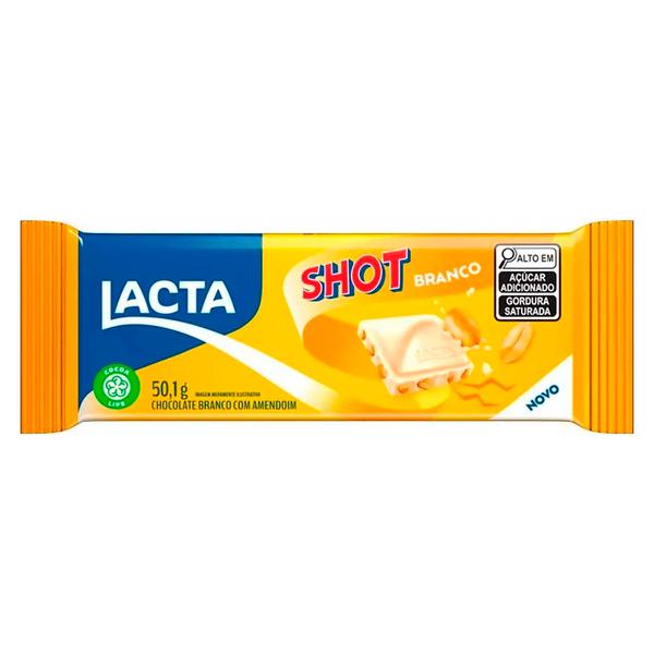 CHOCOLATE BARRA LACTA TAB 50g SHOT BRANCO