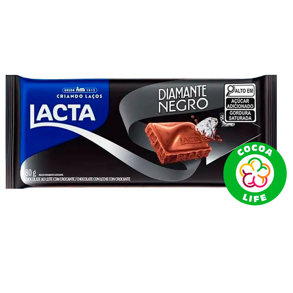 CHOCOLATE BARRA  LACTA TAB 80g DIAMANTE NEGRO