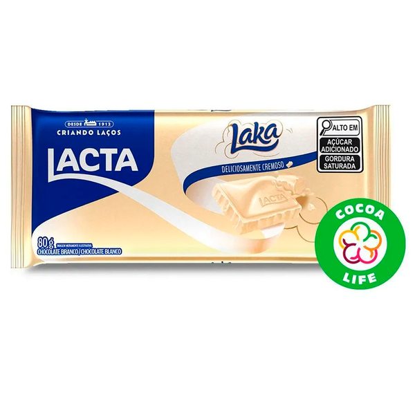 CHOCOLATE BARRA  LACTA TAB 80g LAKA