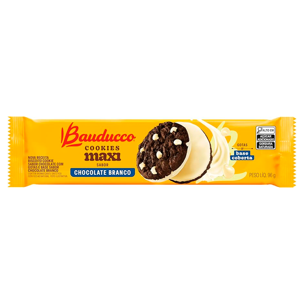 COOKIES MAXI  BAUDUCCO PCT 96g BRANCO