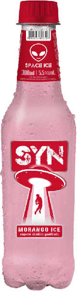 COQUETEL ALCOOLICO  ICE SYN PET 300ml MORANGO