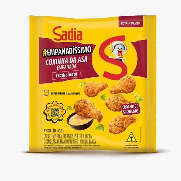 COXINHA ASA  FRANGO CG EMPANADA SADIA PCT 400g
