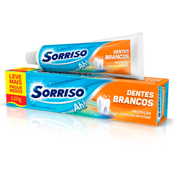 CREME DENTAL DENTES BRANCOS SORRISO CX 120g