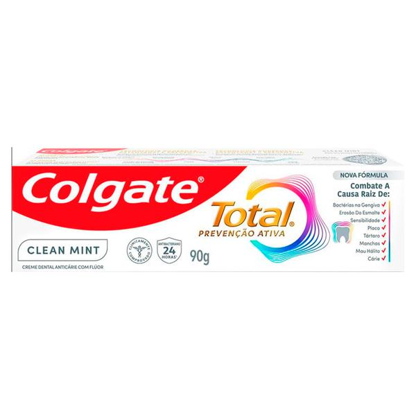 CREME DENTAL TOTAL 12 COLGATE CX 90g CLEAN MINT