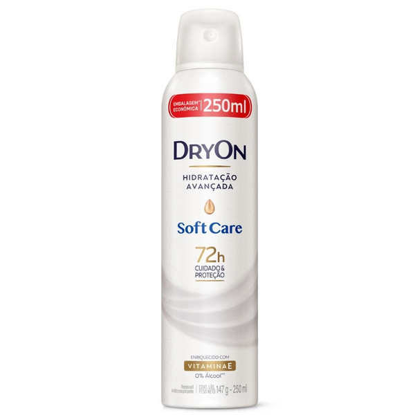 DESODORANTE FEM AERO 72HR DRYON FRASCO 250ml SOFT CARE